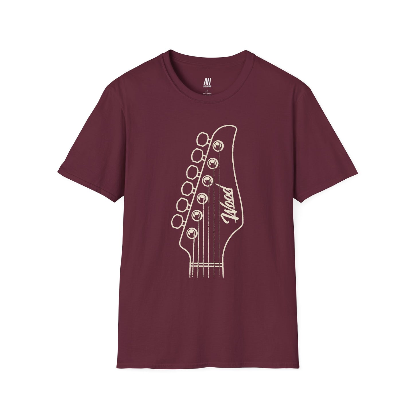 Andy Wood Guitar Headstock T-Shirt